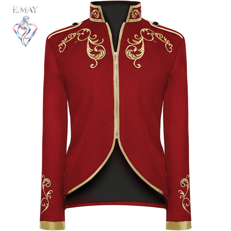 Embroidery Gold - Men's Halloween Gold Embroidery Suit Sports