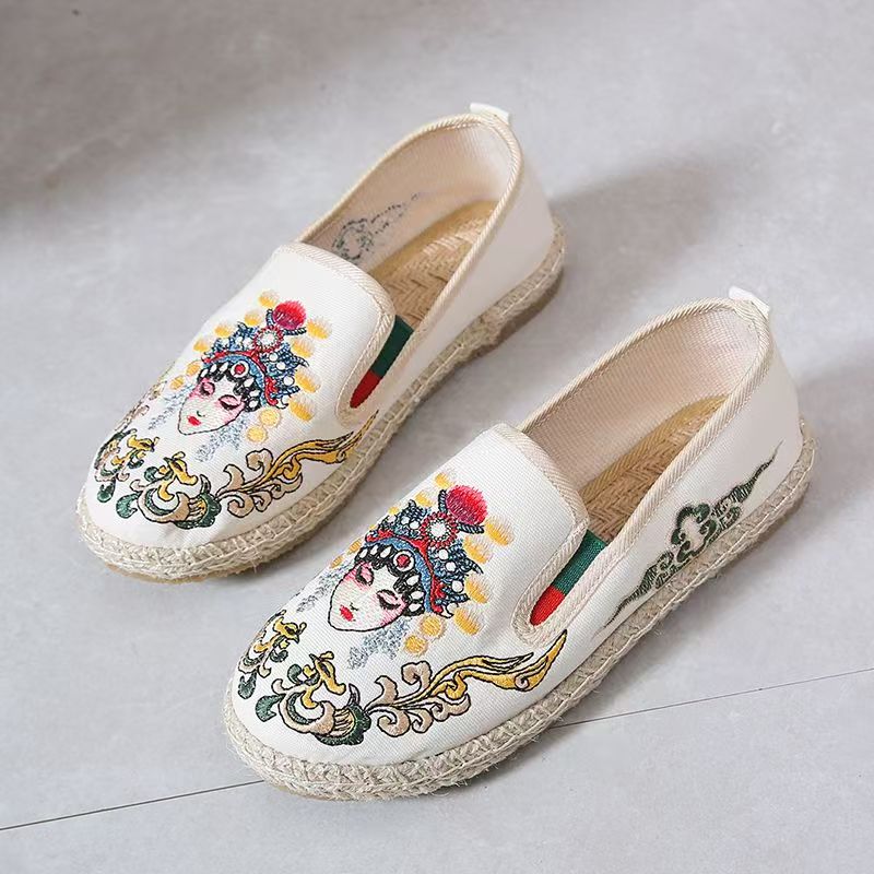 Embroidery Cloth - Women Flat Sole Embroidered Cloth Shoes