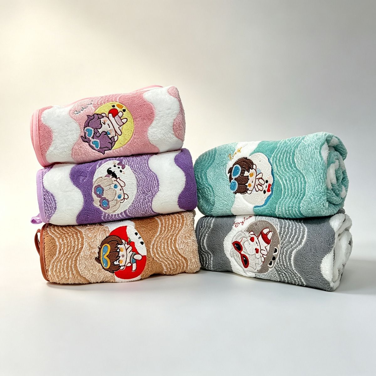 Embroidery Kit - Anime Love and Deepspace Coral Fleece
