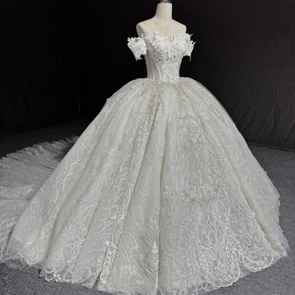 Embroidery Organza - Customizable Bridal Dress Sweetheart Off The