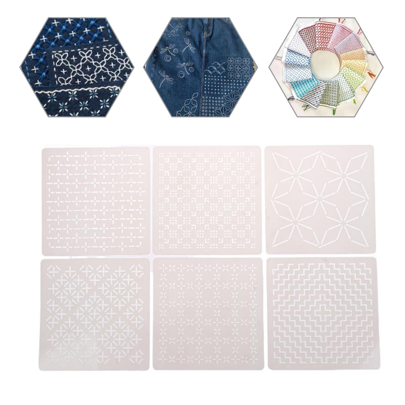Embroidery Quilting - 9pcs/32pcs Sashiko Embroidery Templates Reusable PET