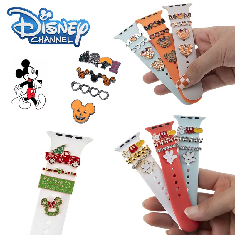 Embroidery Charm - Disney Mickey Watchband Charms 4PCS/set Bracelet