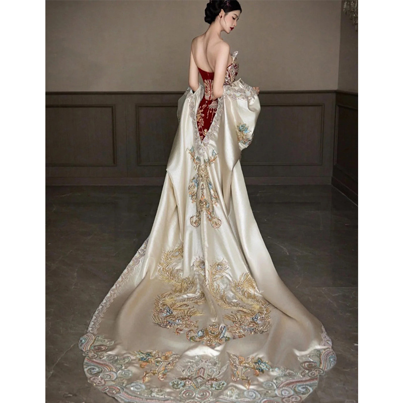 Xiuhe Clothing 2026 New Tube T - Embroidery In Indonesia ulasan dan harga