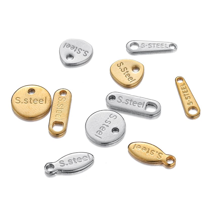 20/50pcs Stainless Steel Gold  - Embroidery Charm ulasan dan harga