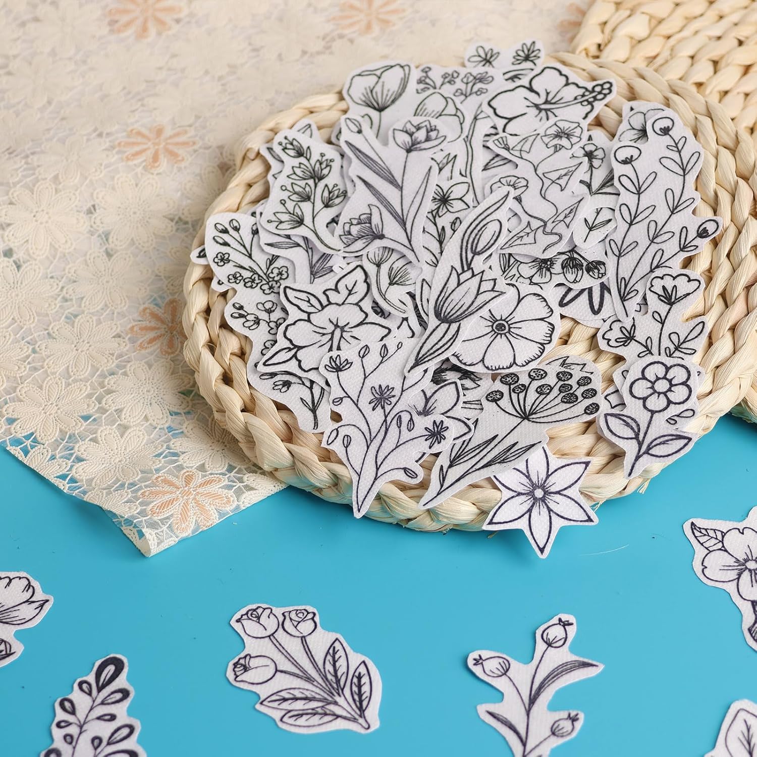 50Pcs Water Soluble Embroidery - Embroidery Quilting ulasan dan harga