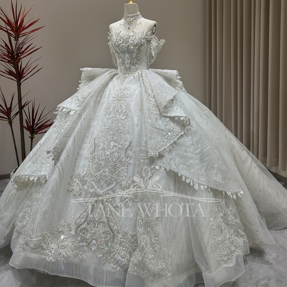 Robes De Mariée Sur Mesure Swe - Embroidery Organza ulasan dan harga