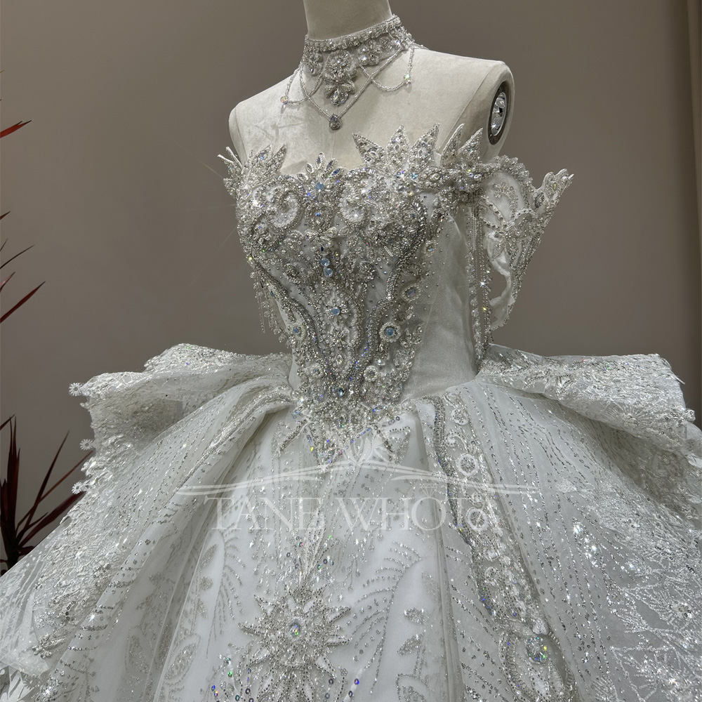 Robes De Mariée Sur Mesure Swe - Embroidery Organza ulasan dan harga