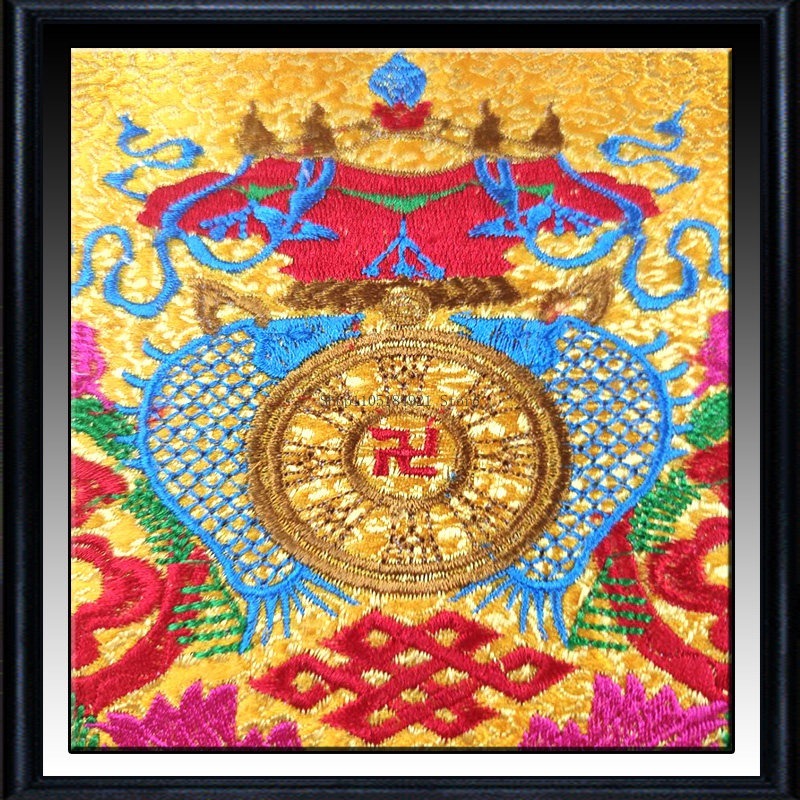42CM Double Embroidery Satin F - Embroidery Cloth ulasan dan harga