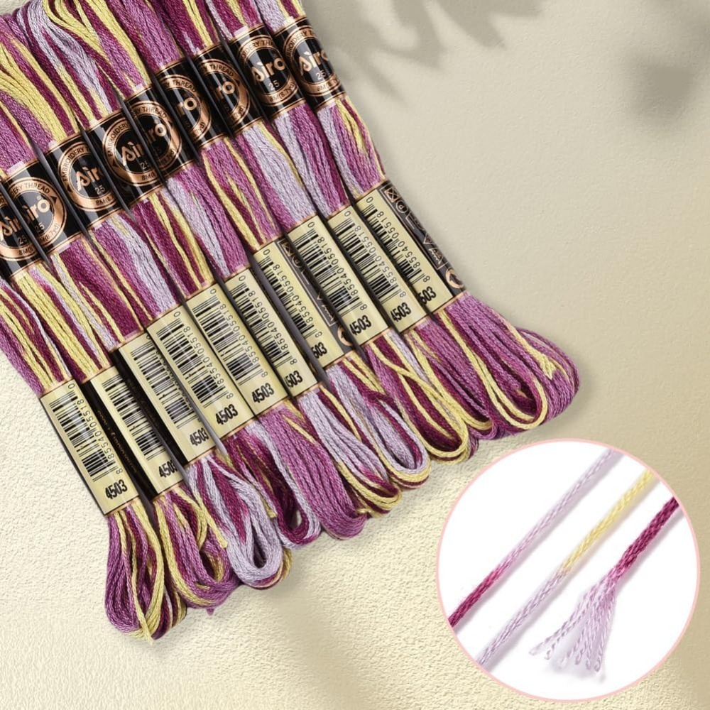 6 Strands Purple Variegated Em - Embroidery Kit ulasan dan harga