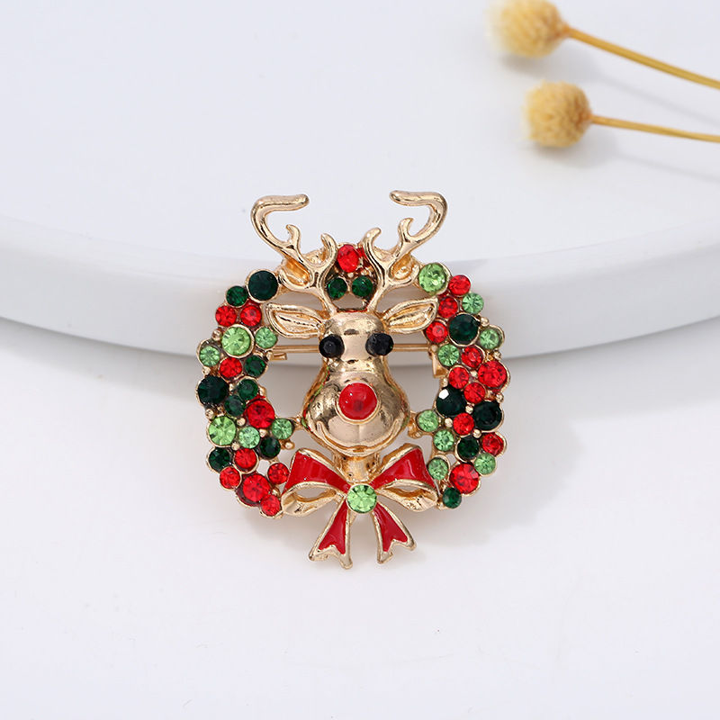 Christmas series jewelry brooc - Embroidery Quilting ulasan dan harga