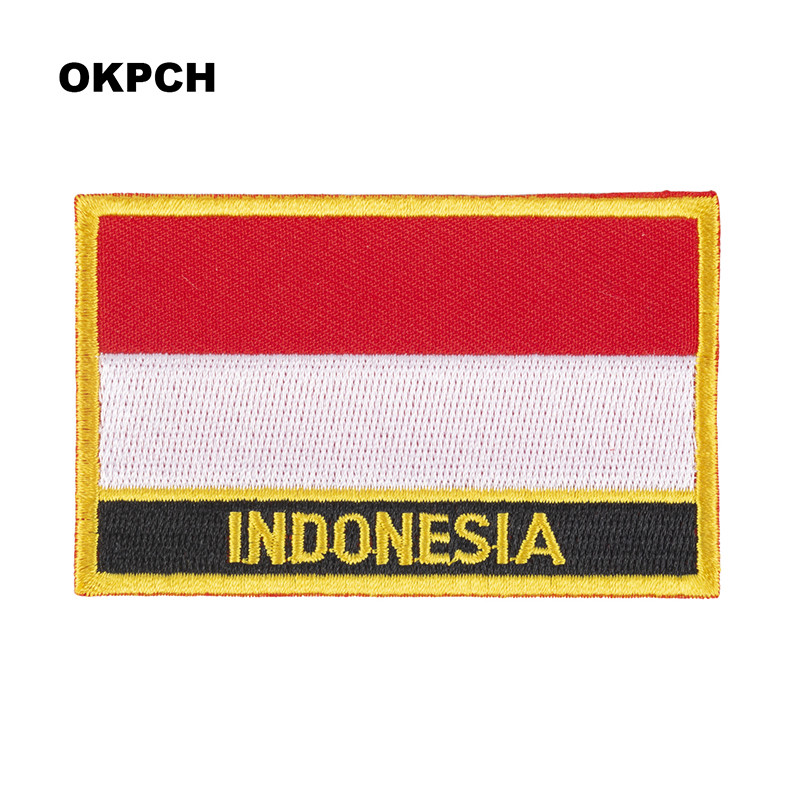 Indonesia Flag Embroidery Patc - Embroidery In Indonesia ulasan dan harga