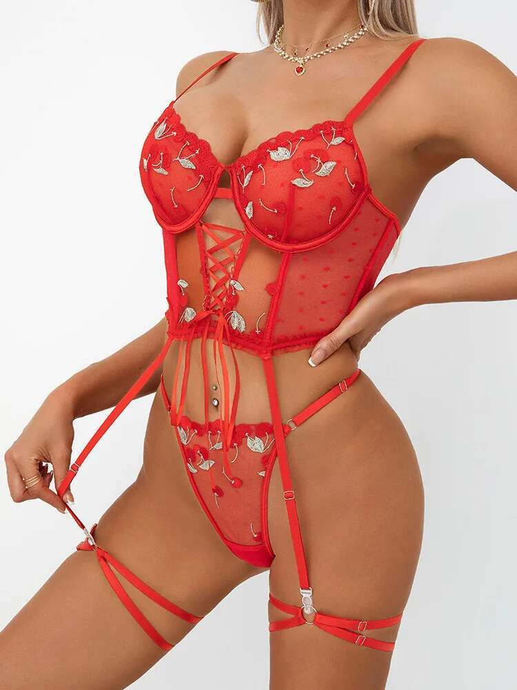 Sexy Solid Color Flower Embroi - Embroidery Charm ulasan dan harga