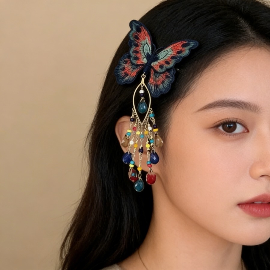 New Chinese Style Knitting But - Embroidery Charm ulasan dan harga
