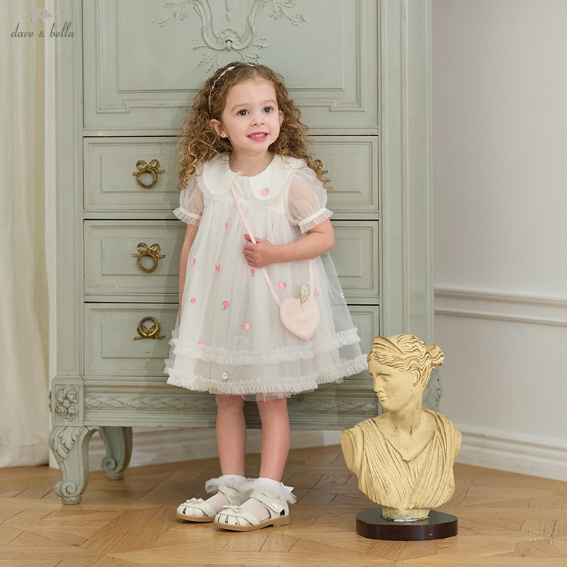Dave Bella Girls Baby Mesh Pri - Embroidery Charm ulasan dan harga