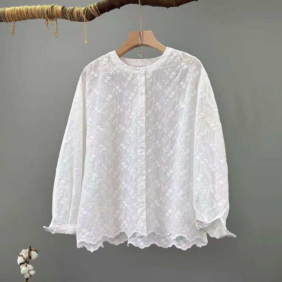 2026 Women's Lace Embroidered  - Embroidery Eyelet ulasan dan harga
