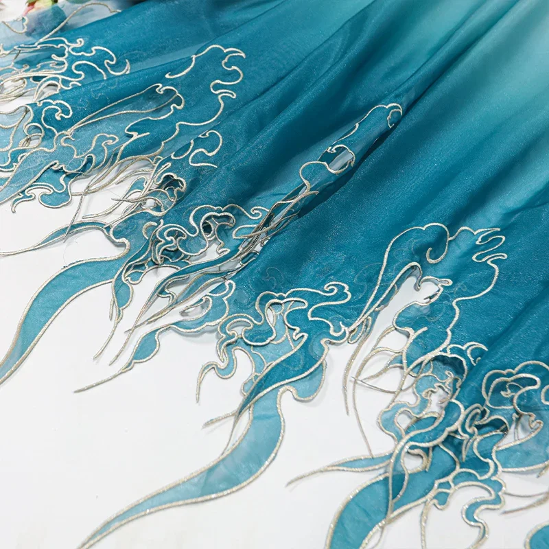 Chinese Style Embroidery Lotus - Embroidery Cloth ulasan dan harga