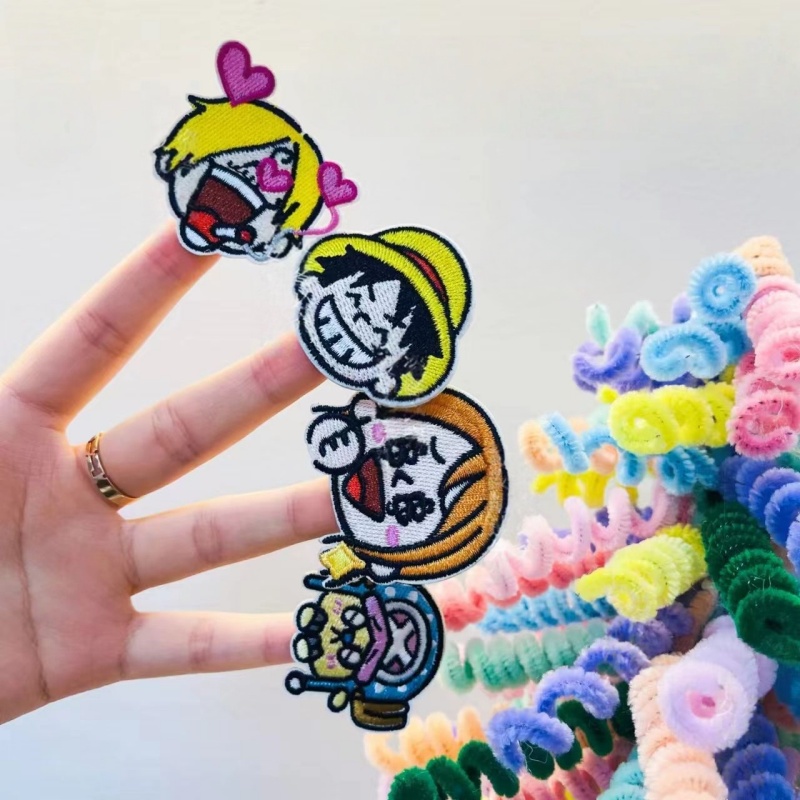 One Piece Straw Hat Crew Anime - Embroidery Cloth ulasan dan harga