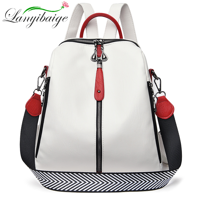 Fashion Backpack Women Soft Le - Embroidery Kit Pouch ulasan dan harga