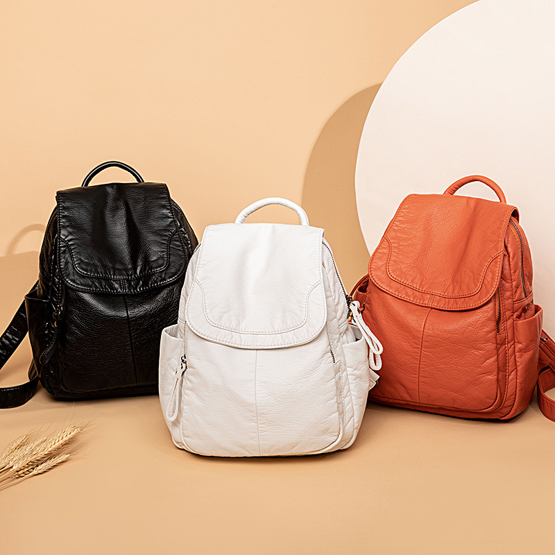 Women's Backpack White Washed  - Embroidery Kit Pouch ulasan dan harga