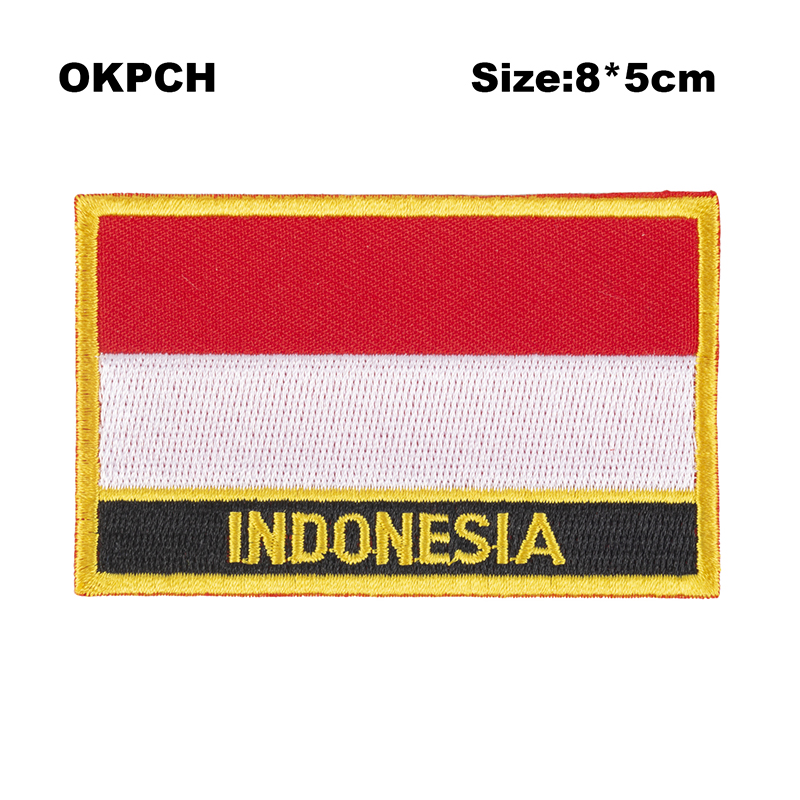 Indonesia  Flag Embroidery Pat - Embroidery In Indonesia ulasan dan harga
