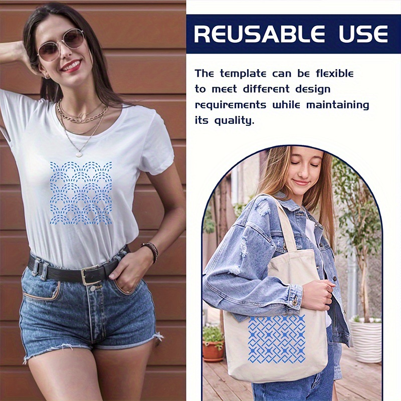 30Pcs Embroidery Templates DIY - Embroidery Quilting ulasan dan harga