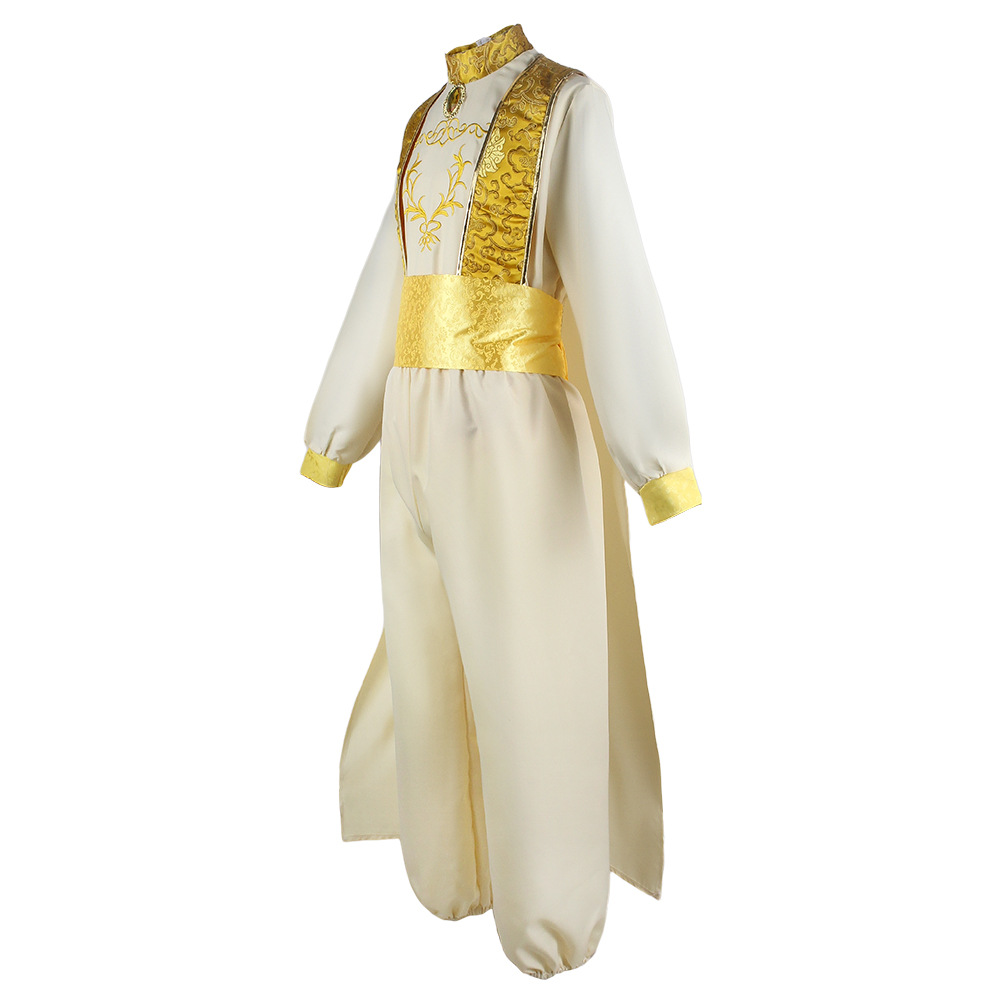 Adult Aladdin Cosplay Costume  - Embroidery Gold ulasan dan harga