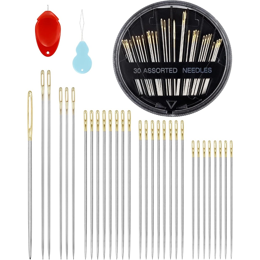 30-Count Steel Hand Sewing Nee - Embroidery Quilting ulasan dan harga