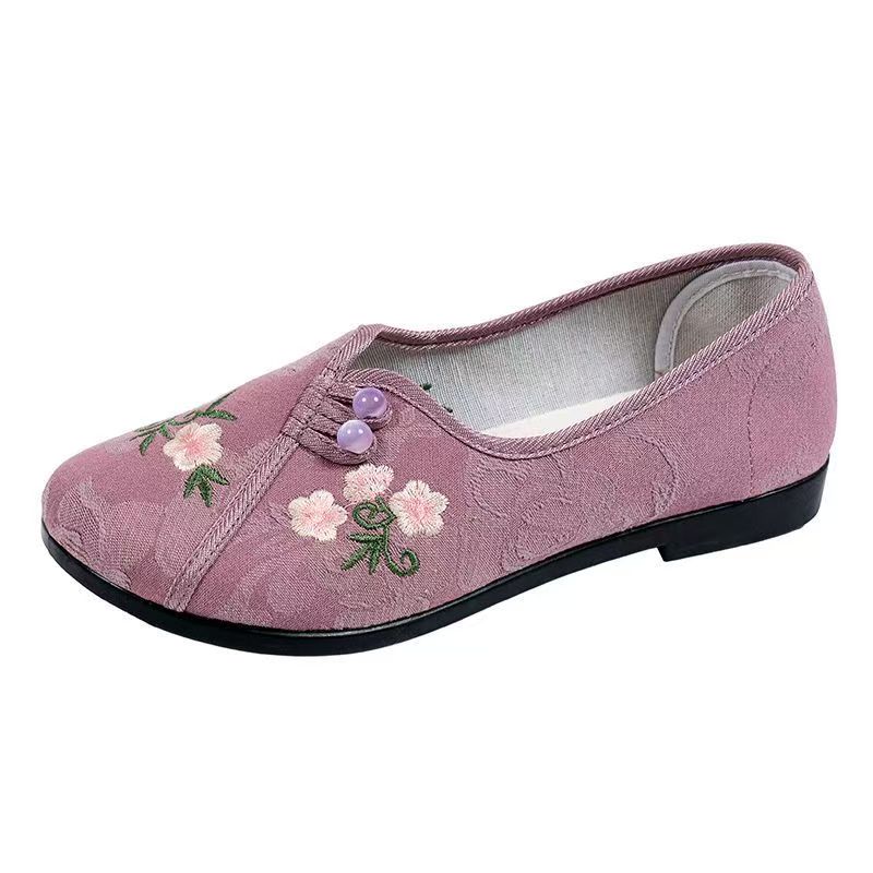 Chinese Style Women Flat sole  - Embroidery Cloth ulasan dan harga