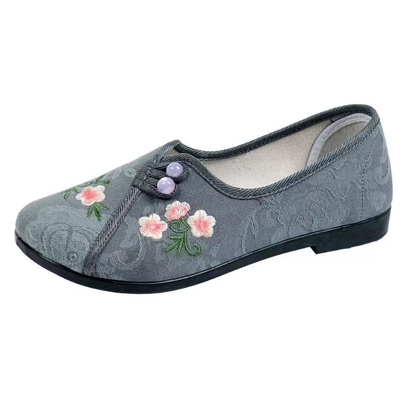 Chinese Style Women Flat sole  - Embroidery Cloth ulasan dan harga