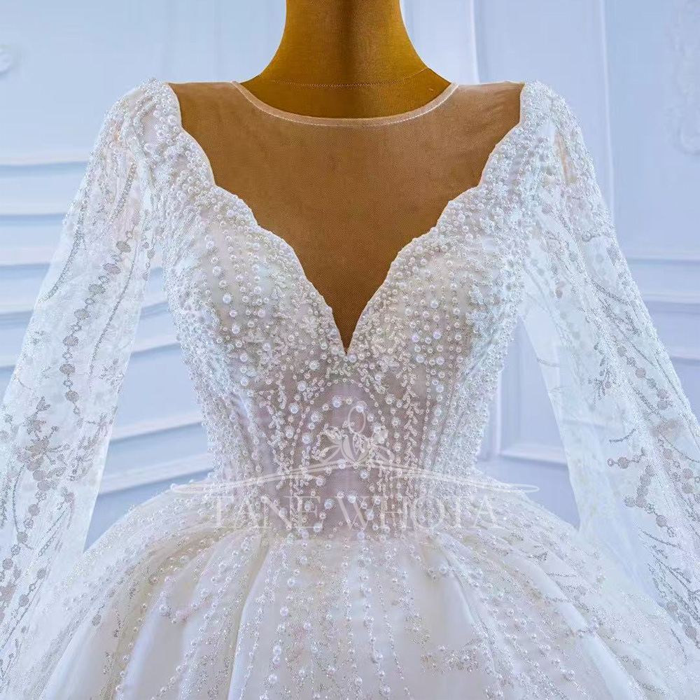 Vestido Casamento 2025 O-Neck  - Embroidery Organza ulasan dan harga