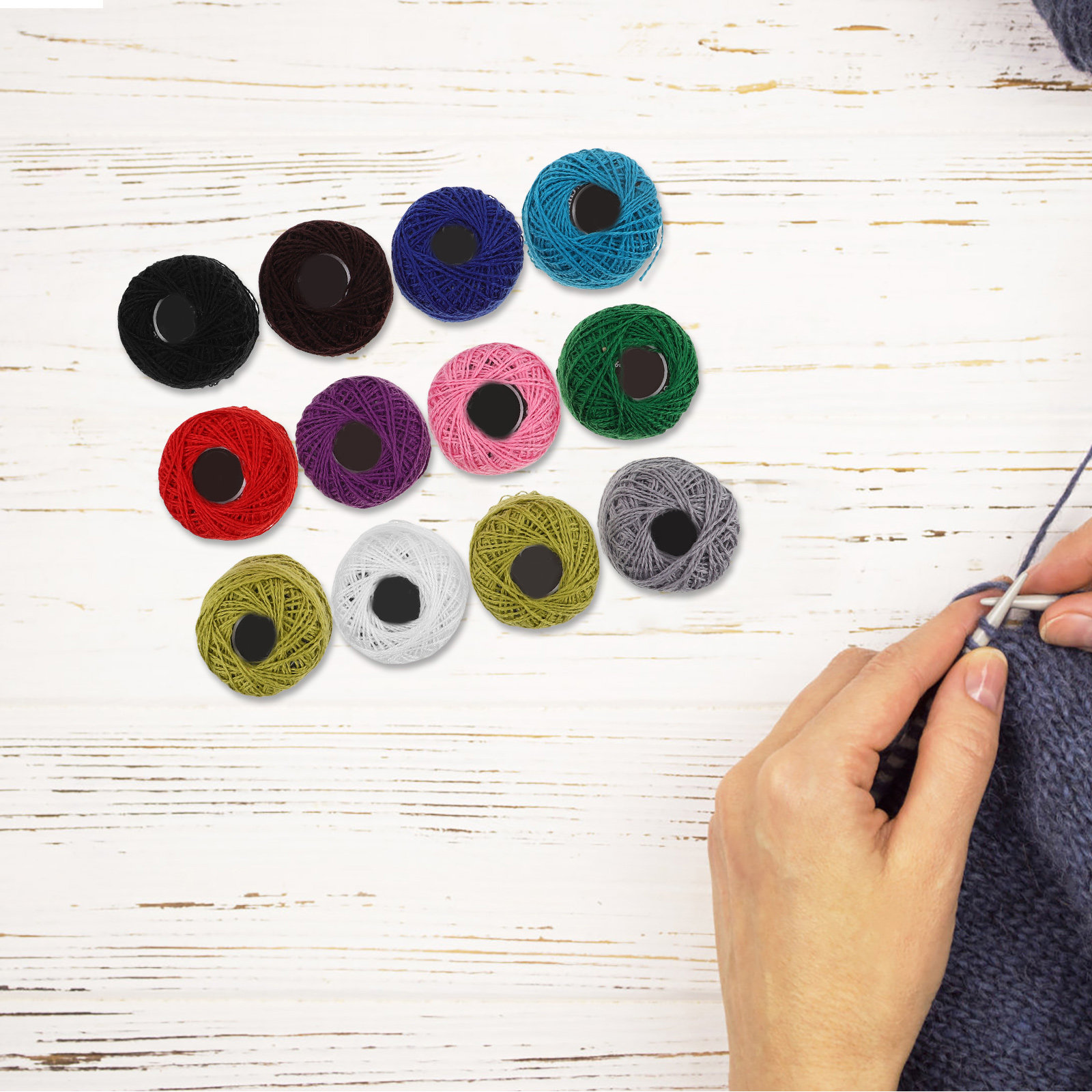 12Pcs Cotton Embroidery Floss  - Embroidery Kit ulasan dan harga