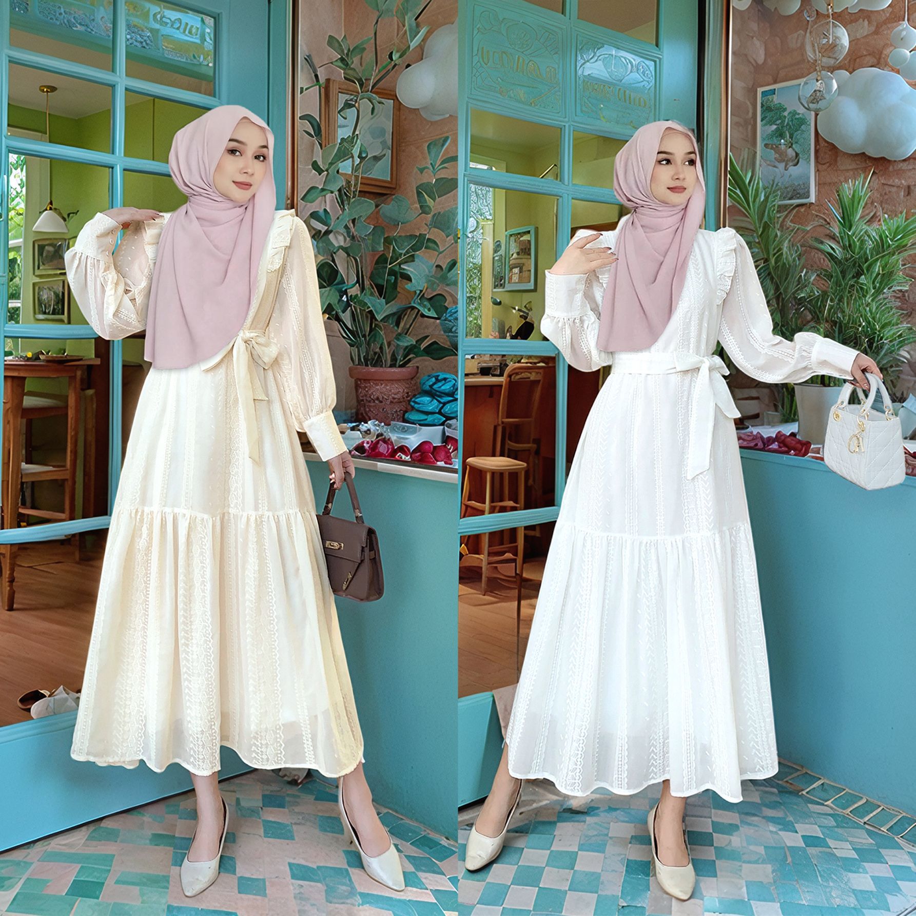 Indonesia Muslim Women's Cloth - Embroidery In Indonesia ulasan dan harga