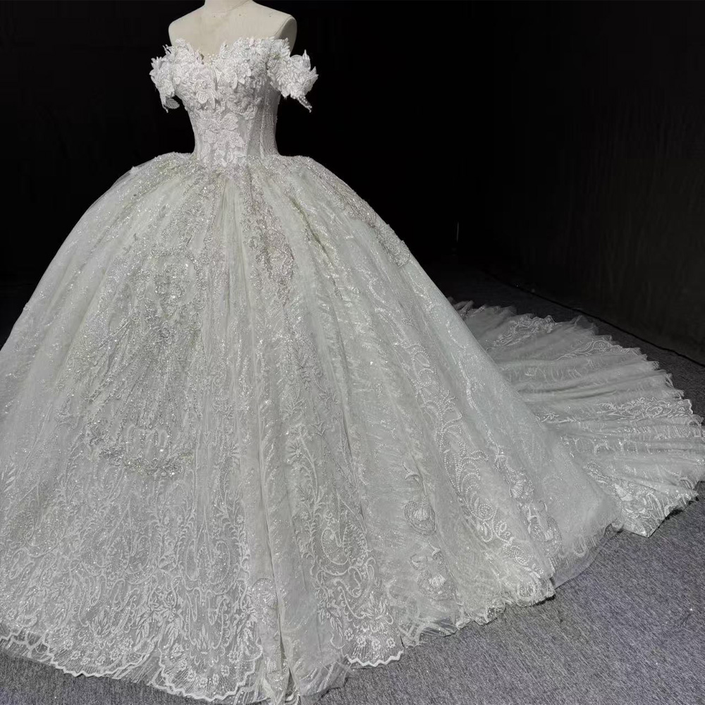 Customizable Bridal Dress Swee - Embroidery Organza ulasan dan harga