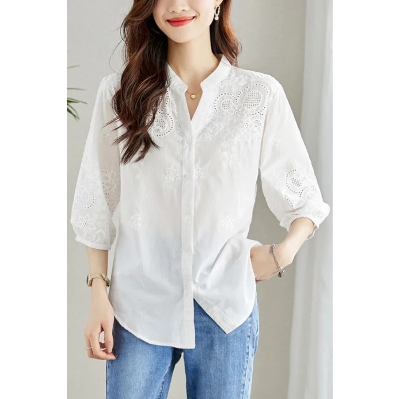Women's White Eyelet Embroider - Embroidery Eyelet ulasan dan harga