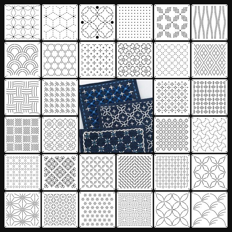 9pcs/32pcs Sashiko Embroidery  - Embroidery Quilting ulasan dan harga