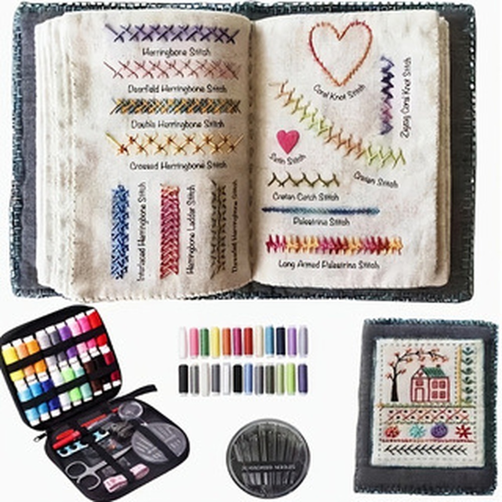 Embroidery Pattern Book With S - Needle Book Organizer ulasan dan harga