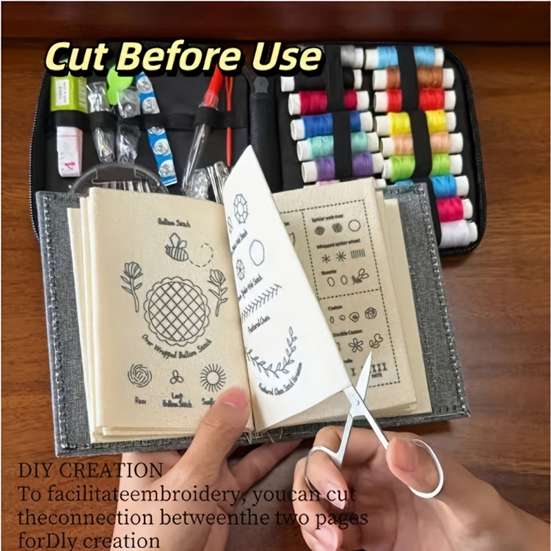 Embroidery Pattern Book With S - Needle Book Organizer ulasan dan harga