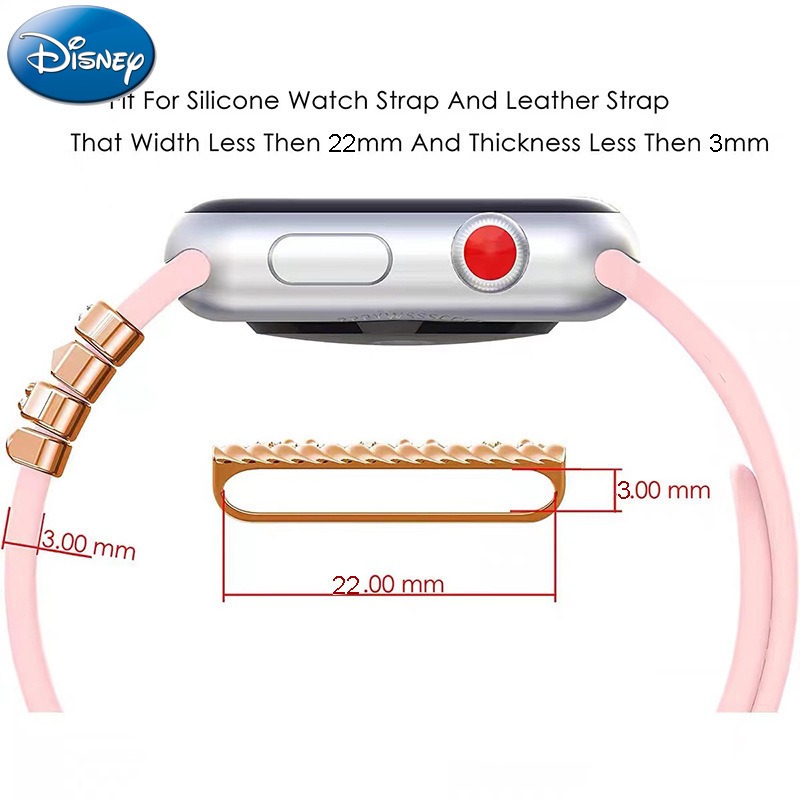 Disney Mickey Watchband Charms - Embroidery Charm ulasan dan harga