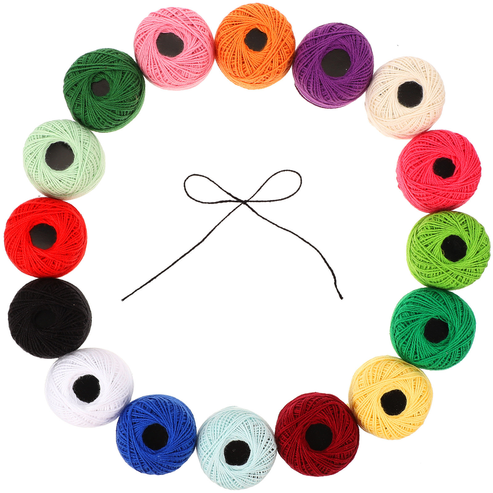 16 Rolls Embroidery Thread Cot - Embroidery Kit ulasan dan harga