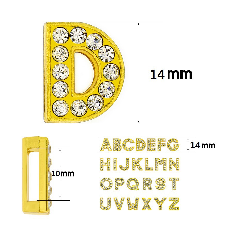 50PC/lot Hole 8mm 10mm Rhinest - Embroidery Charm ulasan dan harga