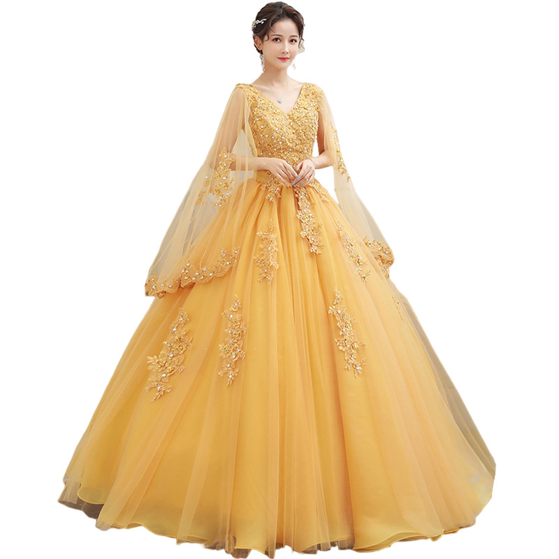 New Gold Embroidery Long Puffy - Embroidery Gold ulasan dan harga