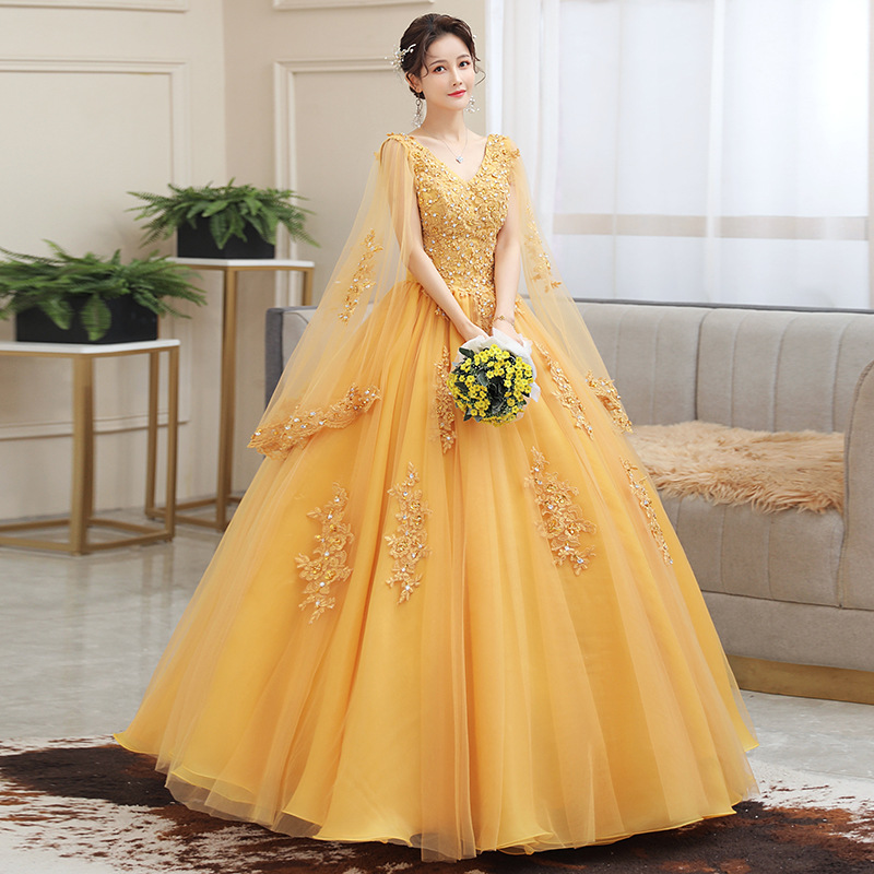 New Gold Embroidery Long Puffy - Embroidery Gold ulasan dan harga