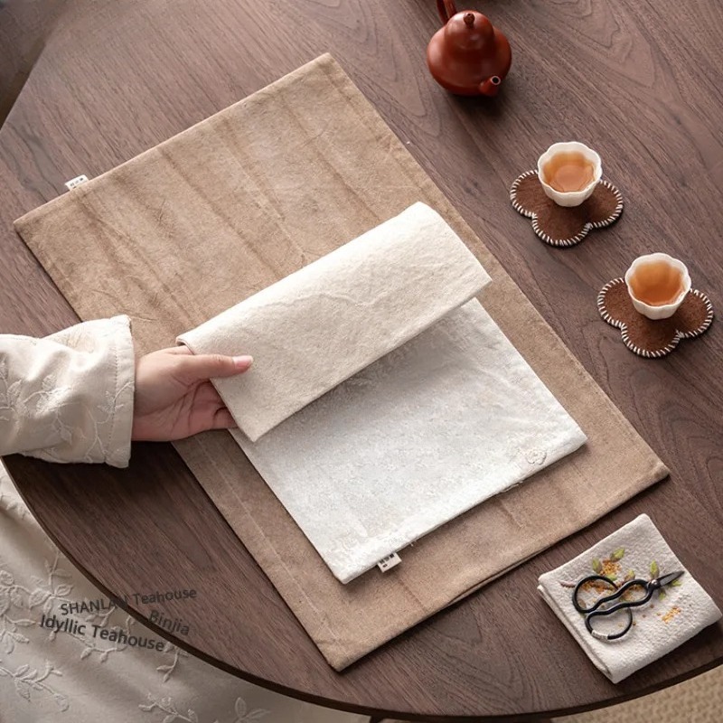 Brocade Embroidery Fabrics Tea - Embroidery Cloth ulasan dan harga