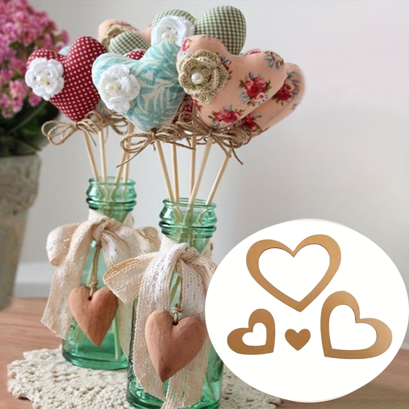 4Pcs Acrylic Nested Heart Quil - Embroidery Quilting ulasan dan harga