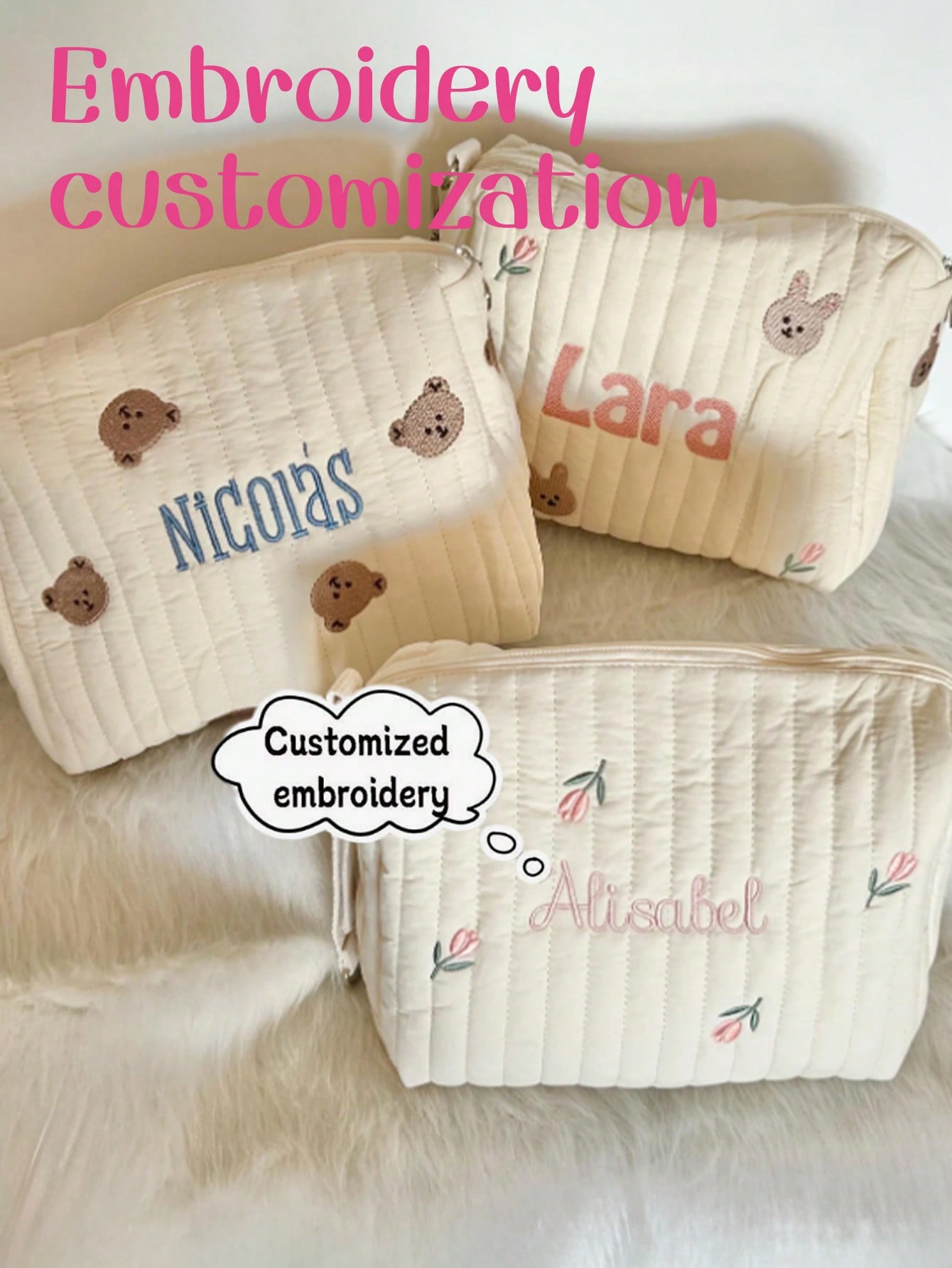 Custom Name Embroidery Baby Di - Embroidery Quilting ulasan dan harga